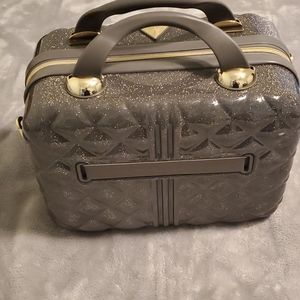 Like NEW gray with glitter travel makeup case